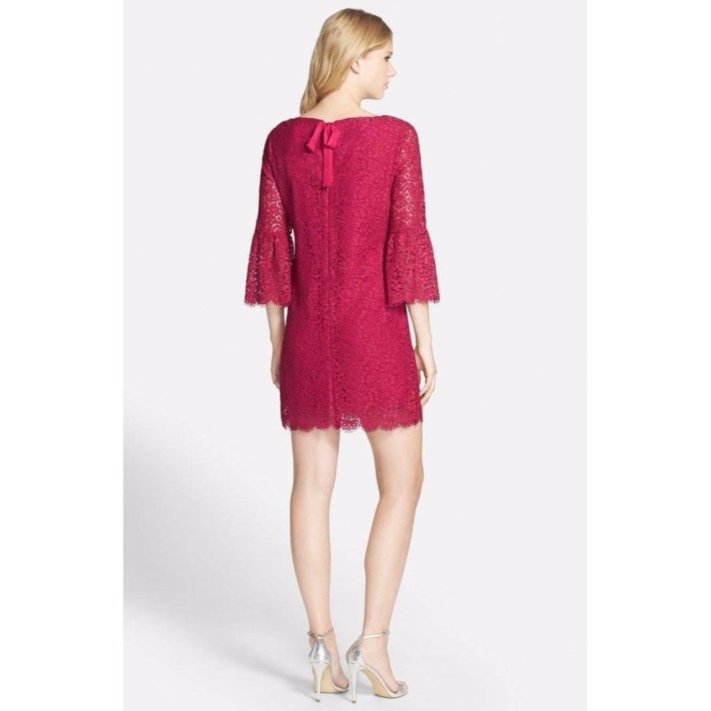 Cynthia Steffe Bell Sleeve Lace Shift Dress 10 NEW